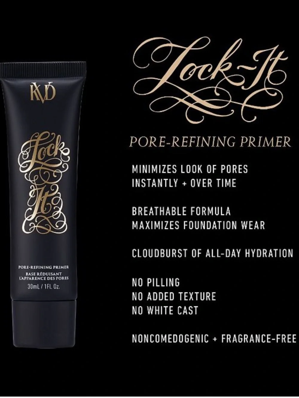 KVD Lock-It Pore-Refining Primer 30ml BRAND NEW/SEALED